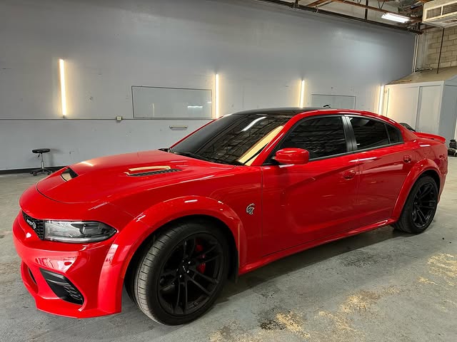 Red Car Front End Vehicle Wrap